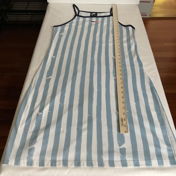 NIKE Striped Knit Cami Dress Sportswear Blue White Women’s Size XL - Picture 14 of 16